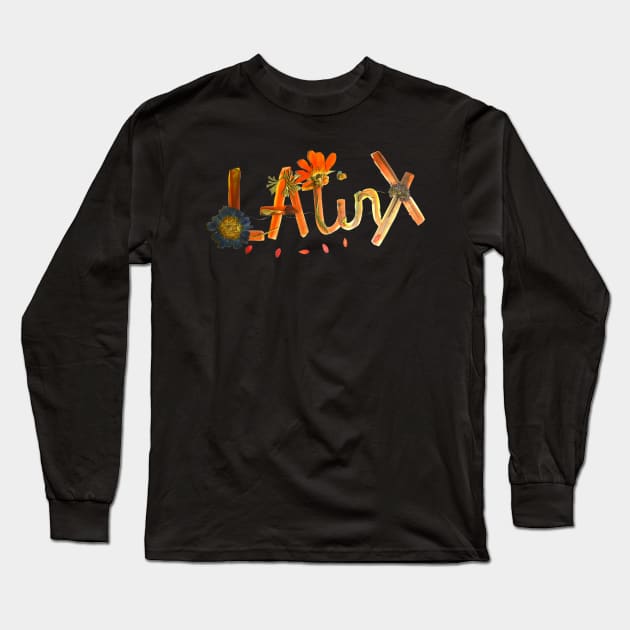 Latinx Long Sleeve T-Shirt by petalosbyada